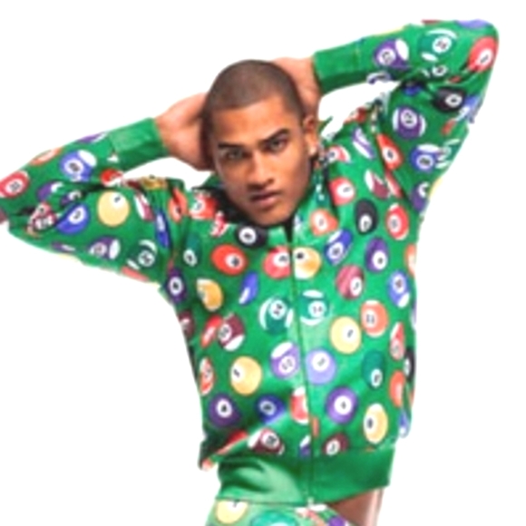 ADIDAS x JEREMY SCOTT Ltd Ed 2012 Billiards Pool Balls RARE Track Jacket XS  36" - Picture 2 of 16